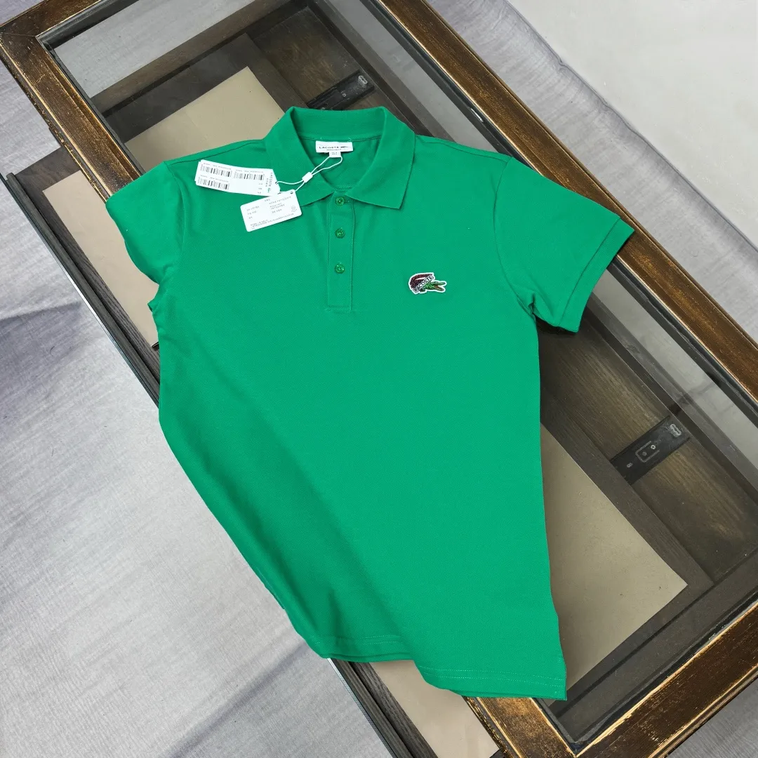 C🌟LACOSTE 2026 New Arrival polo ～ ✅ Same Style～ ， ！ ， ！ ！ ， ， ， ， 👍 ：Black White Pink Red Green Size：M L XL XXL 3XL（ ！）